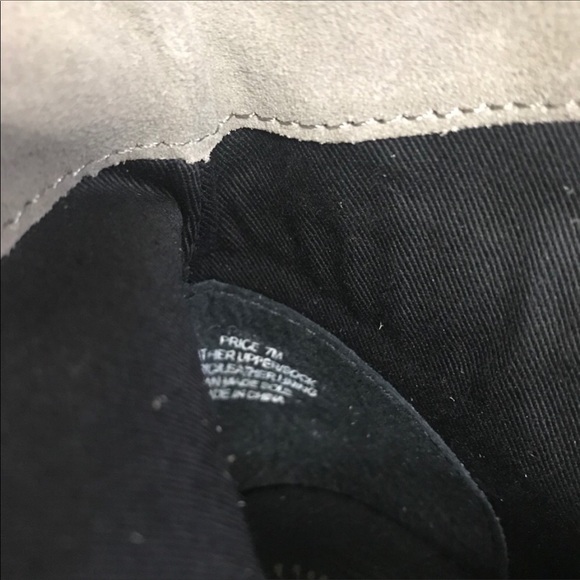 OTBT Price Leather Double Zip Ankle Booties In Taupe Size 7 - Picture 8 of 9